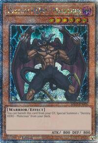Destiny HERO - Malicious (Quarter Century Secret Rare)