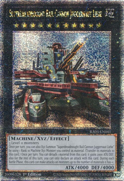 Superdreadnought Rail Cannon Juggernaut Liebe (Alternate Art) (Quarter Century Secret Rare)