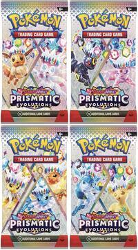 Prismatic Evolutions Booster Pack Art Bundle [Set of 4]
