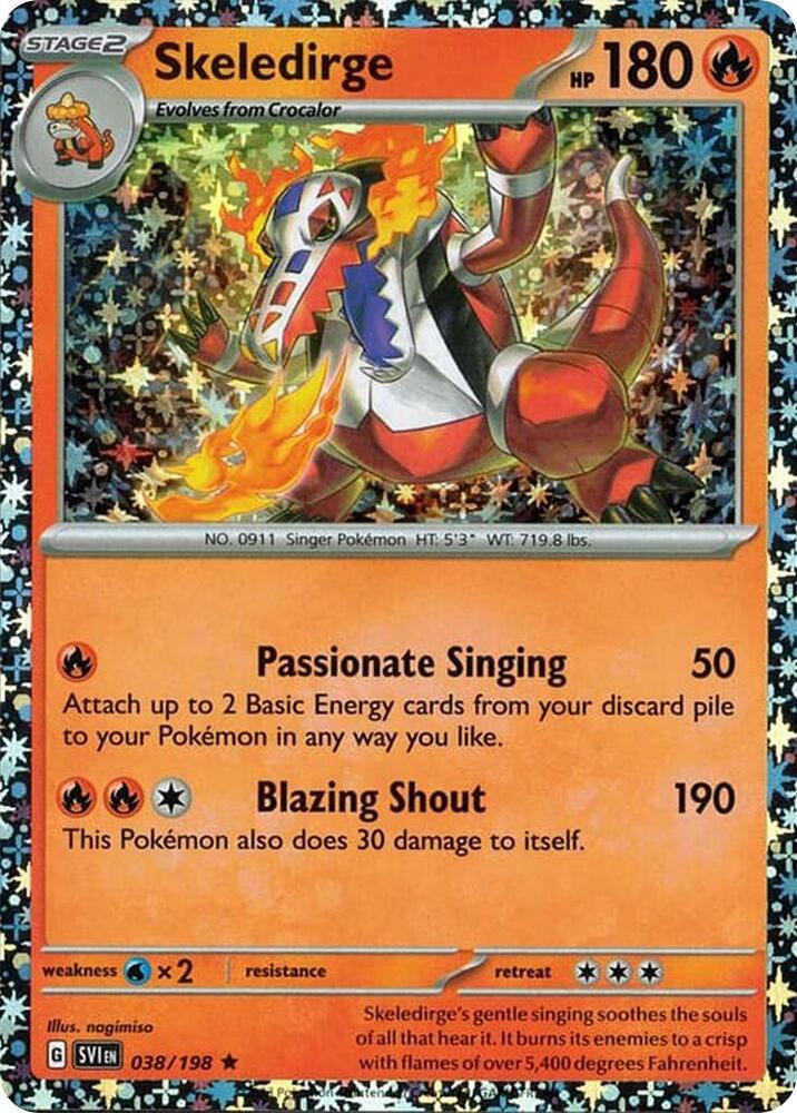 Skeledirge - 038/198 (Sparkle Holo)