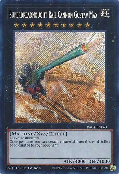 Superdreadnought Rail Cannon Gustav Max (Secret Rare)