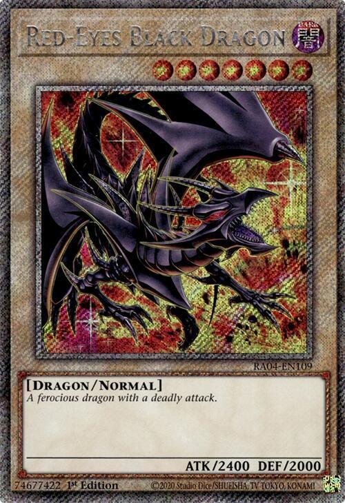 Red-Eyes Black Dragon (8th Art) (Platinum Secret Rare)
