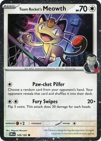 Team Rocket's Meowth (Cosmos Holo)