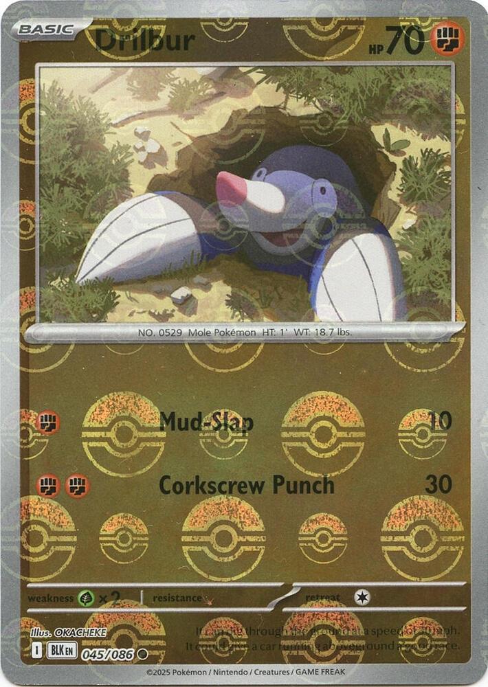 Drilbur (Poke Ball Pattern)
