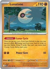 Lunatone - 074/132 (Non-Holo)