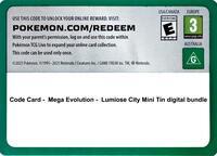 Code Card -  Lumiose City Mini Tin digital bundle