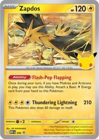 Zapdos - 098 (30th Celebration)