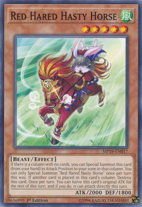 Red Hared Hasty Horse