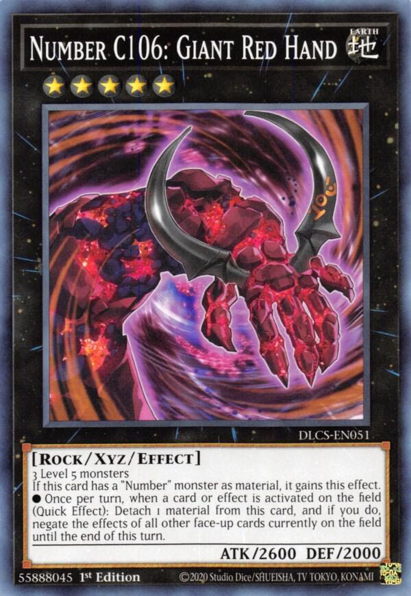 Number C106: Giant Red Hand