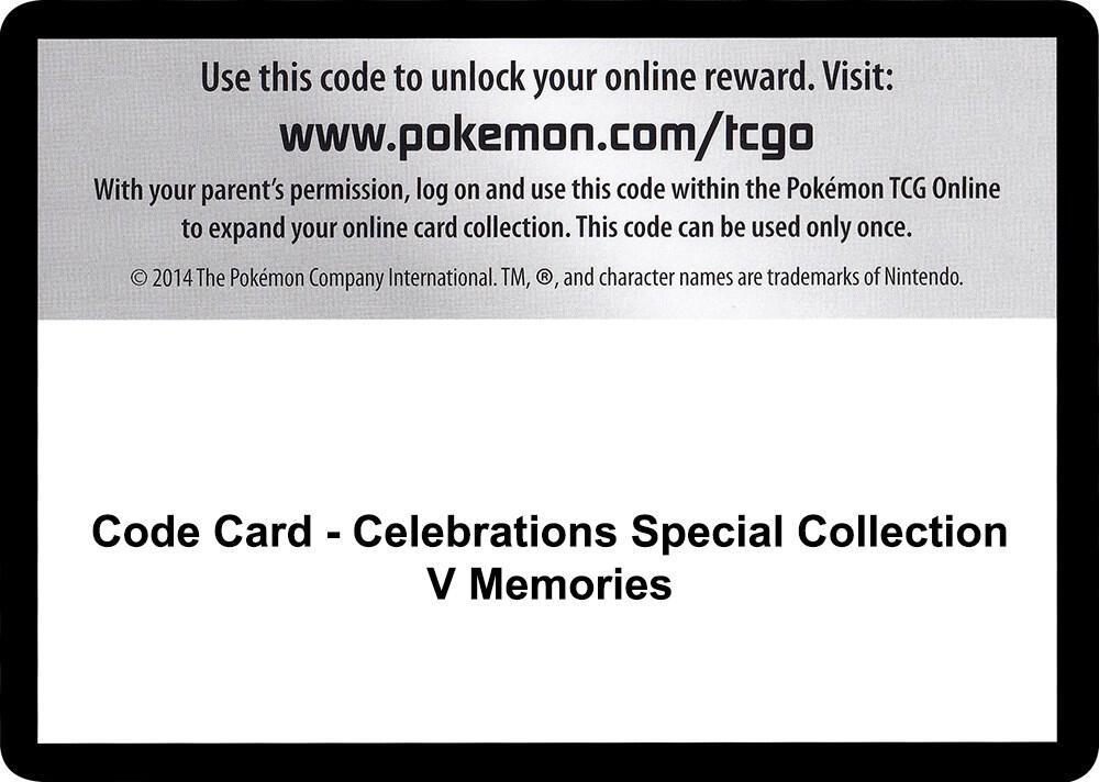Code Card - Celebrations Special Collection - V Memories