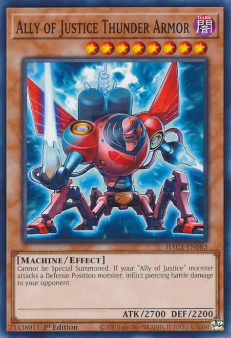 Ally of Justice Thunder Armor