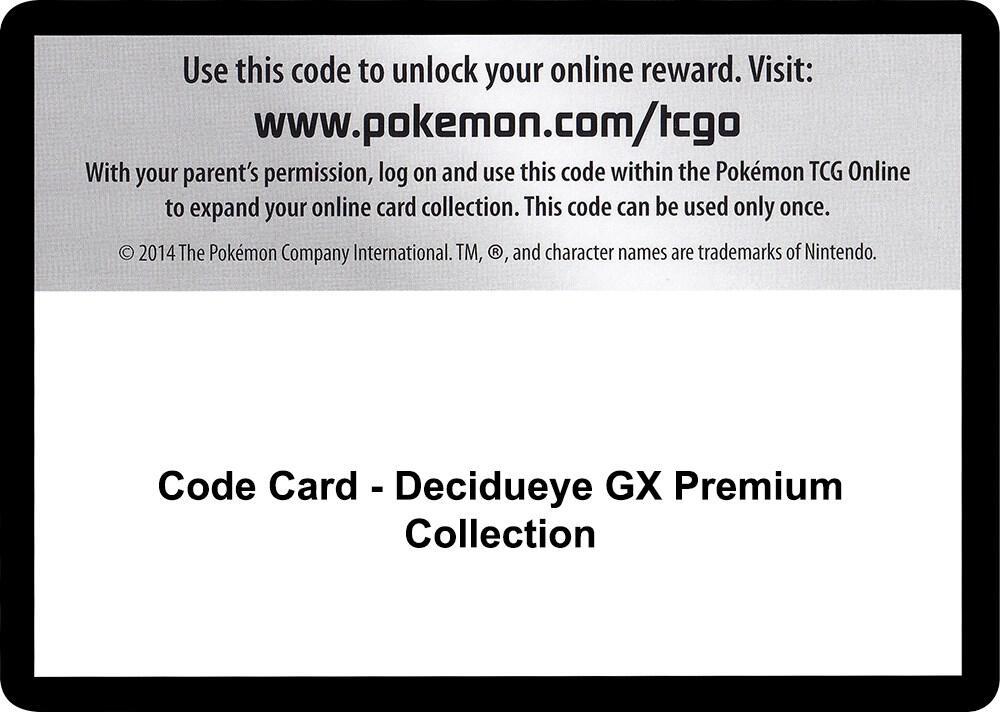 Code Card - Decidueye GX Premium Collection