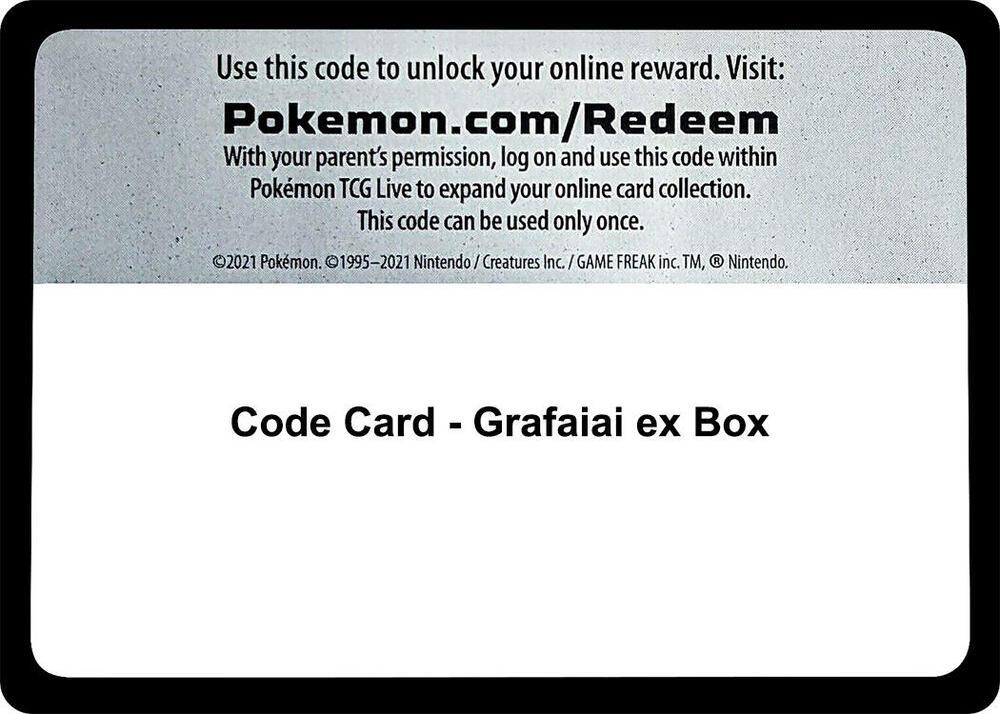 Code Card - Grafaiai ex Box