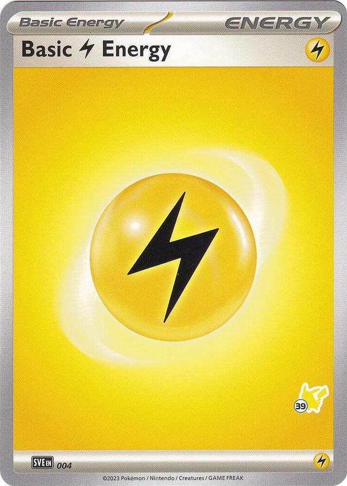 Basic Lightning Energy - Pikachu 39