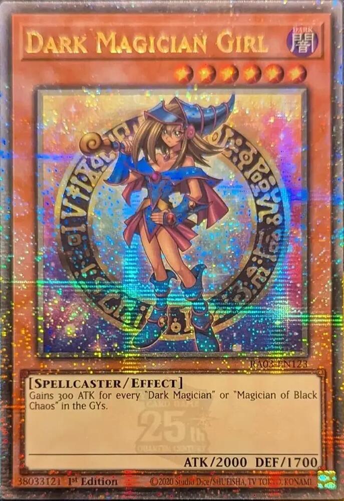 Dark Magician Girl (Quarter Century Secret Rare) (B)