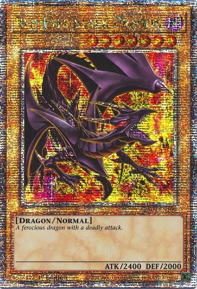 Red-Eyes Black Dragon (8th Art) (Quarter Century Secret Rare)