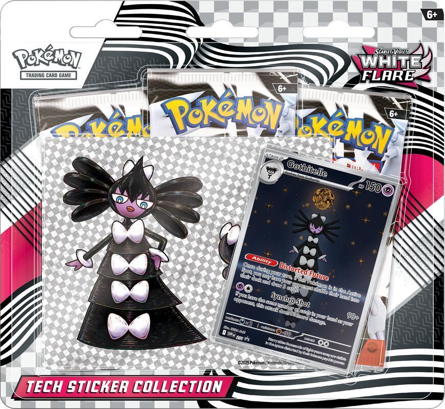 White Flare Tech Sticker Collection
